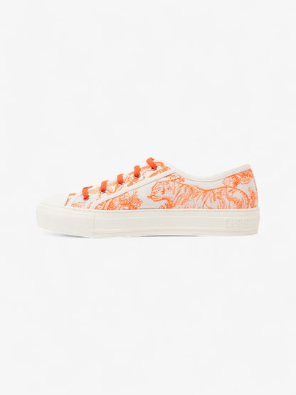 Christian Dior Walk'n'Dior Sneaker White  / Orange Canvas EU 41 UK 8
