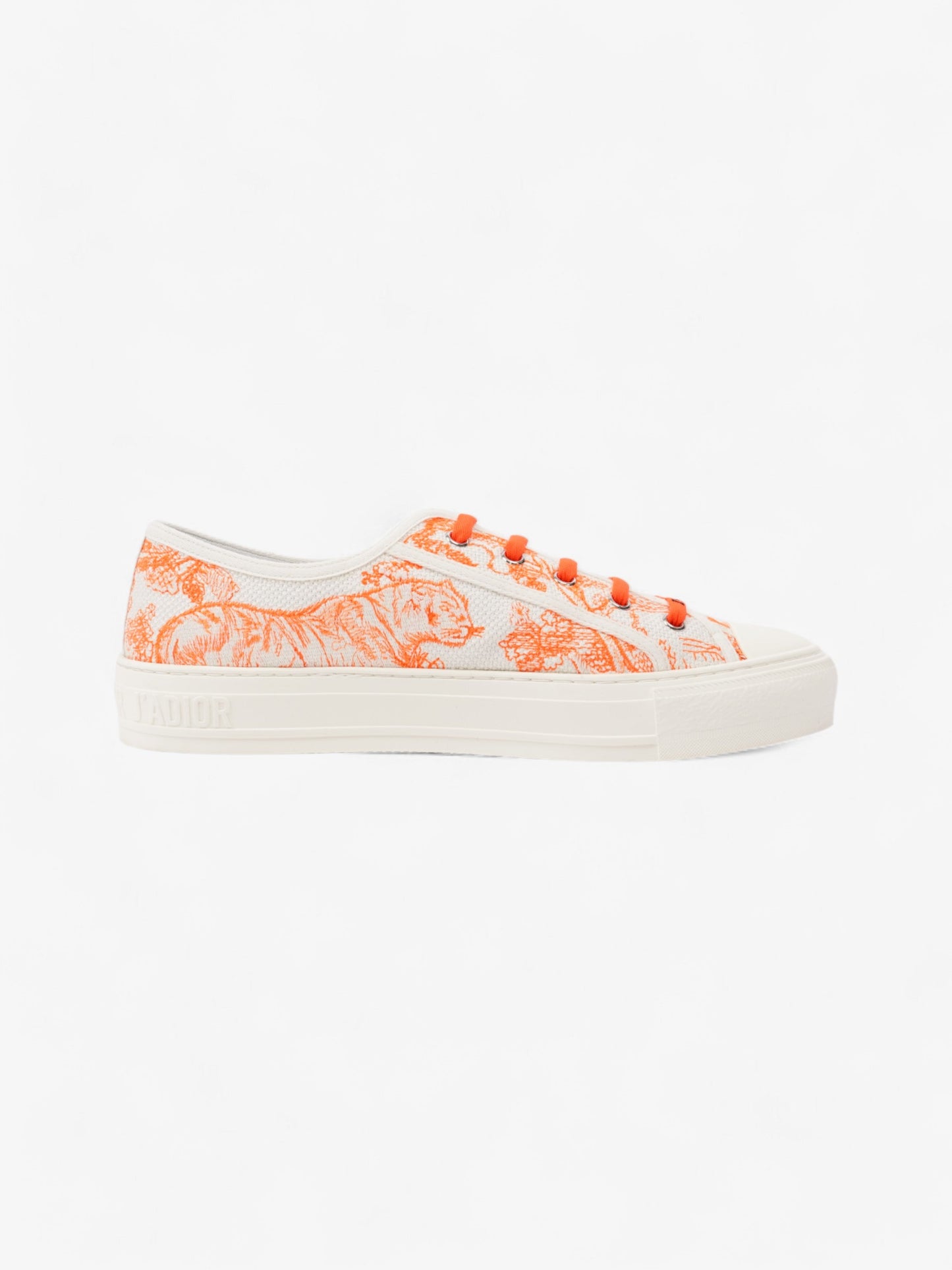 Christian Dior Walk'n'Dior Sneaker White  / Orange Canvas EU 41 UK 8
