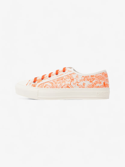 Christian Dior Walk'n'Dior Sneaker White  / Orange Canvas EU 41 UK 8