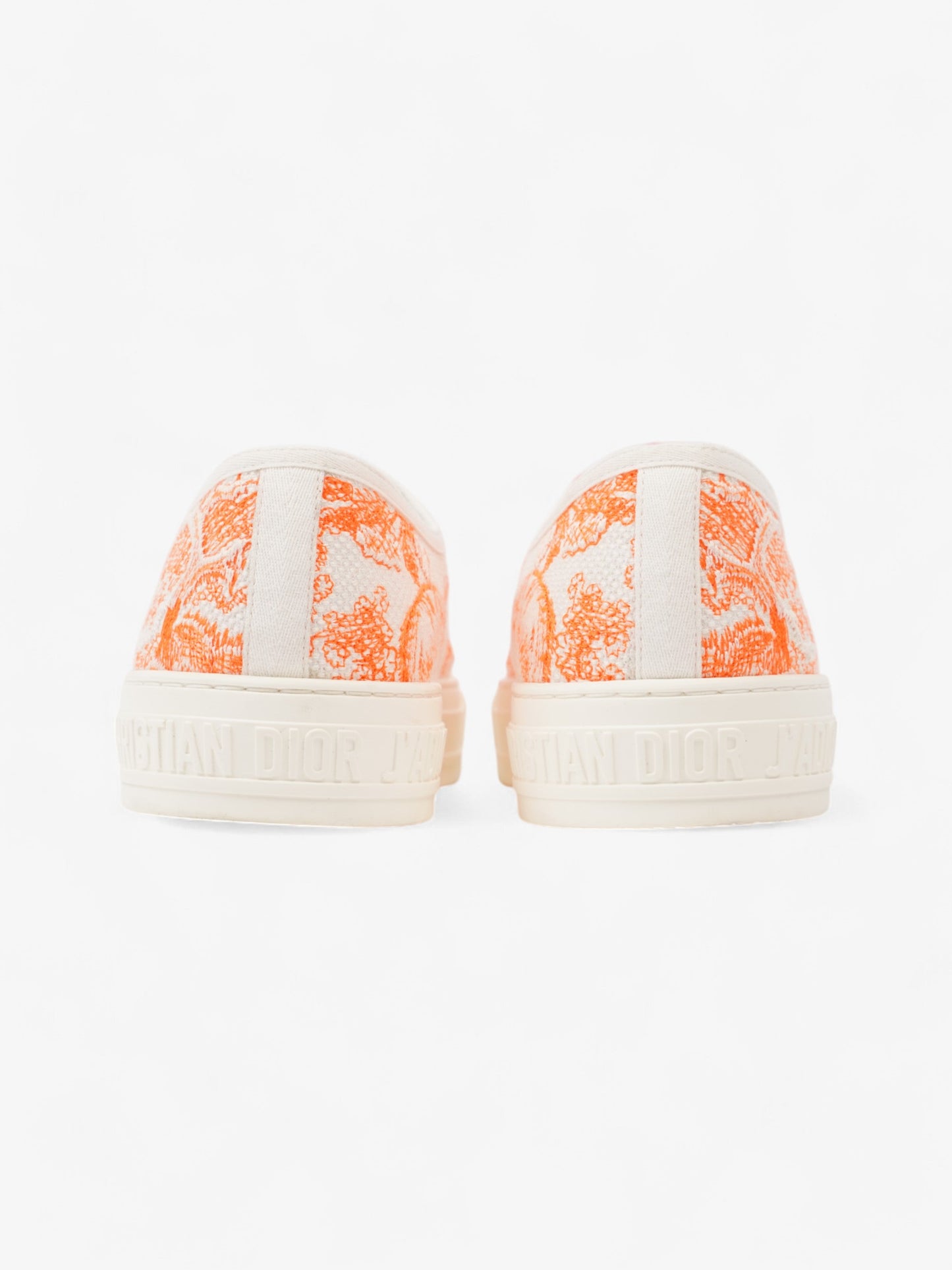 Christian Dior Walk'n'Dior Sneaker White  / Orange Canvas EU 41 UK 8
