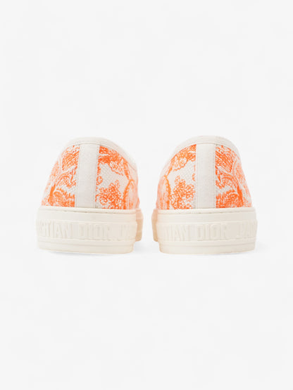 Christian Dior Walk'n'Dior Sneaker White  / Orange Canvas EU 41 UK 8