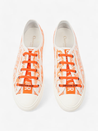 Christian Dior Walk'n'Dior Sneaker White  / Orange Canvas EU 41 UK 8