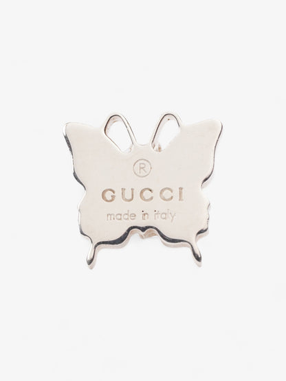 Gucci Butterfly Earrings Silver Silver Sterling