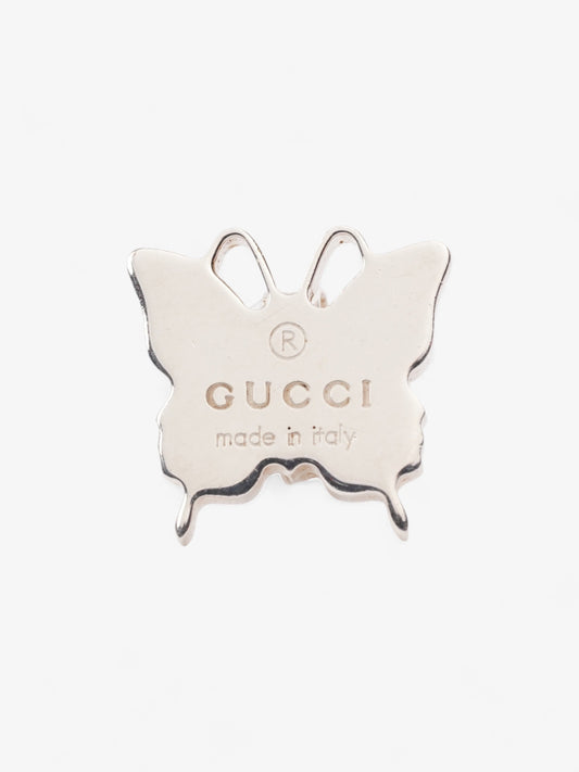 Gucci Butterfly Earrings Silver Silver Sterling