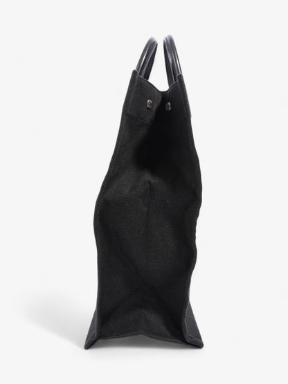 Saint Laurent Rive Gauche Tote Black / White Canvas