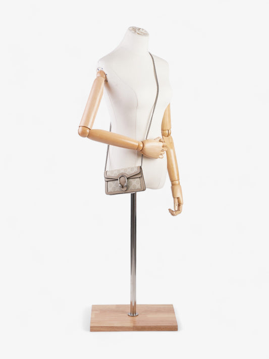Gucci Dionysus GG Super Mini Beige And White GG Supreme / Oatmeal Coated Canvas