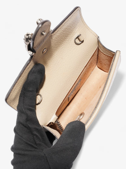 Gucci Dionysus GG Super Mini Beige And White GG Supreme / Oatmeal Coated Canvas