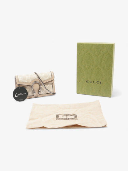 Gucci Dionysus GG Super Mini Beige And White GG Supreme / Oatmeal Coated Canvas