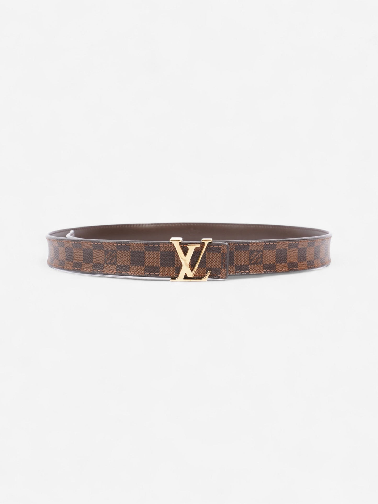 Louis Vuitton LV Initiales Reversible Belt Damier Ebene Coated Canvas 80cm / 32"