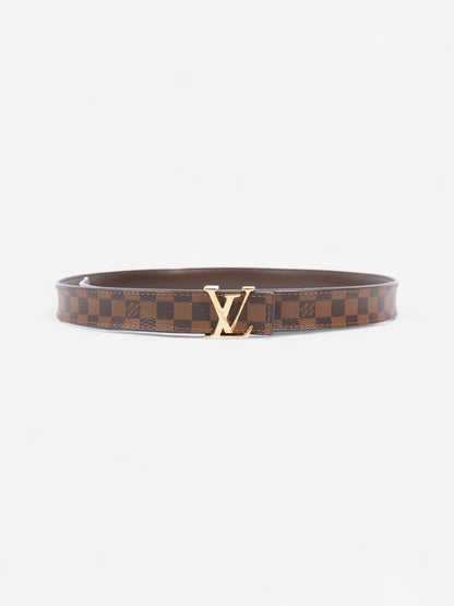 Louis Vuitton LV Initiales Reversible Belt Damier Ebene Coated Canvas 80cm / 32"