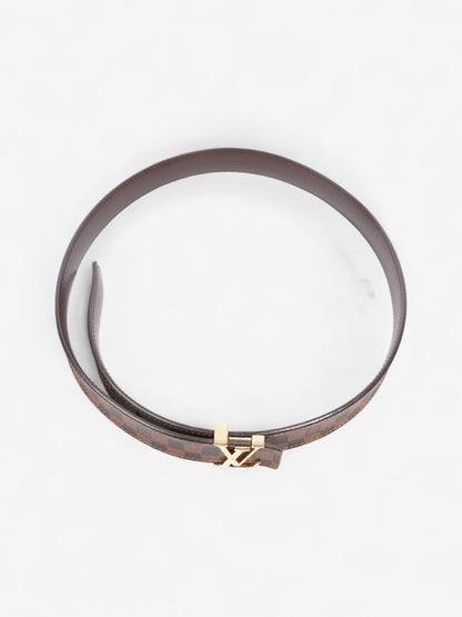 Louis Vuitton LV Initiales Reversible Belt Damier Ebene Coated Canvas 80cm / 32"