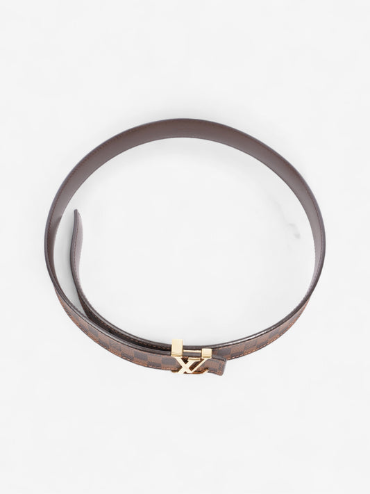 Louis Vuitton LV Initiales Reversible Belt Damier Ebene Coated Canvas 80cm / 32"
