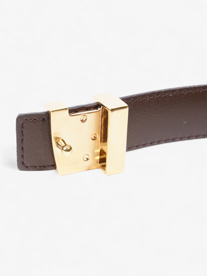 Louis Vuitton LV Initiales Reversible Belt Damier Ebene Coated Canvas 80cm / 32"