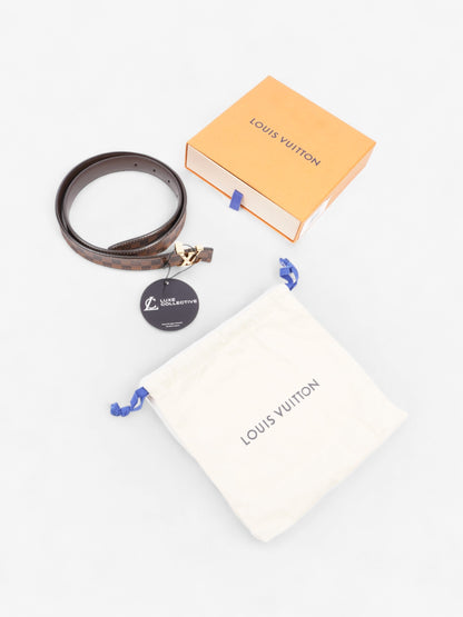 Louis Vuitton LV Initiales Reversible Belt Damier Ebene Coated Canvas 80cm / 32"