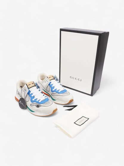 Gucci Ultrapace Sneakers White  / Blue / Green Mesh EU 42 UK 8