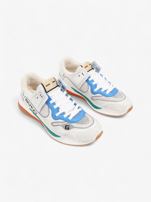 Gucci Ultrapace Sneakers White  / Blue / Green Mesh EU 42 UK 8