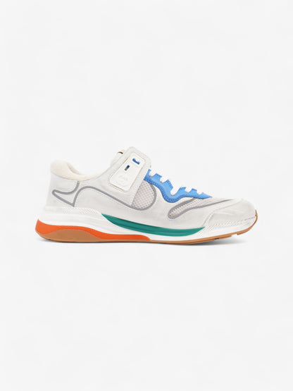 Gucci Ultrapace Sneakers White  / Blue / Green Mesh EU 42 UK 8