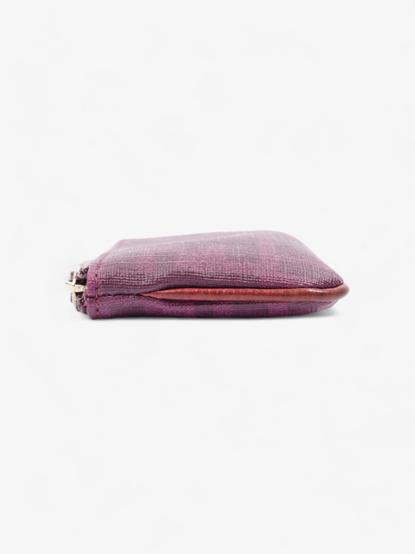 Fendi Zucca Coin Purse Grape Canvas