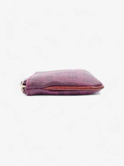 Fendi Zucca Coin Purse Grape Canvas