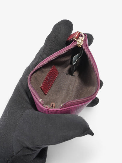 Fendi Zucca Coin Purse Grape Canvas