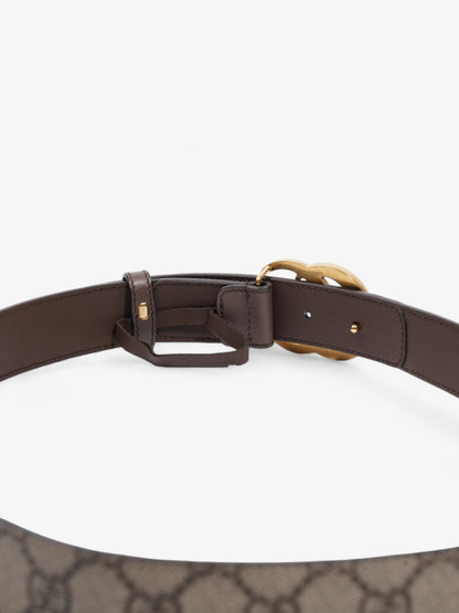 Gucci GG Marmont Belt GG Supreme / Brown / Gold Canvas 85cm / 34"