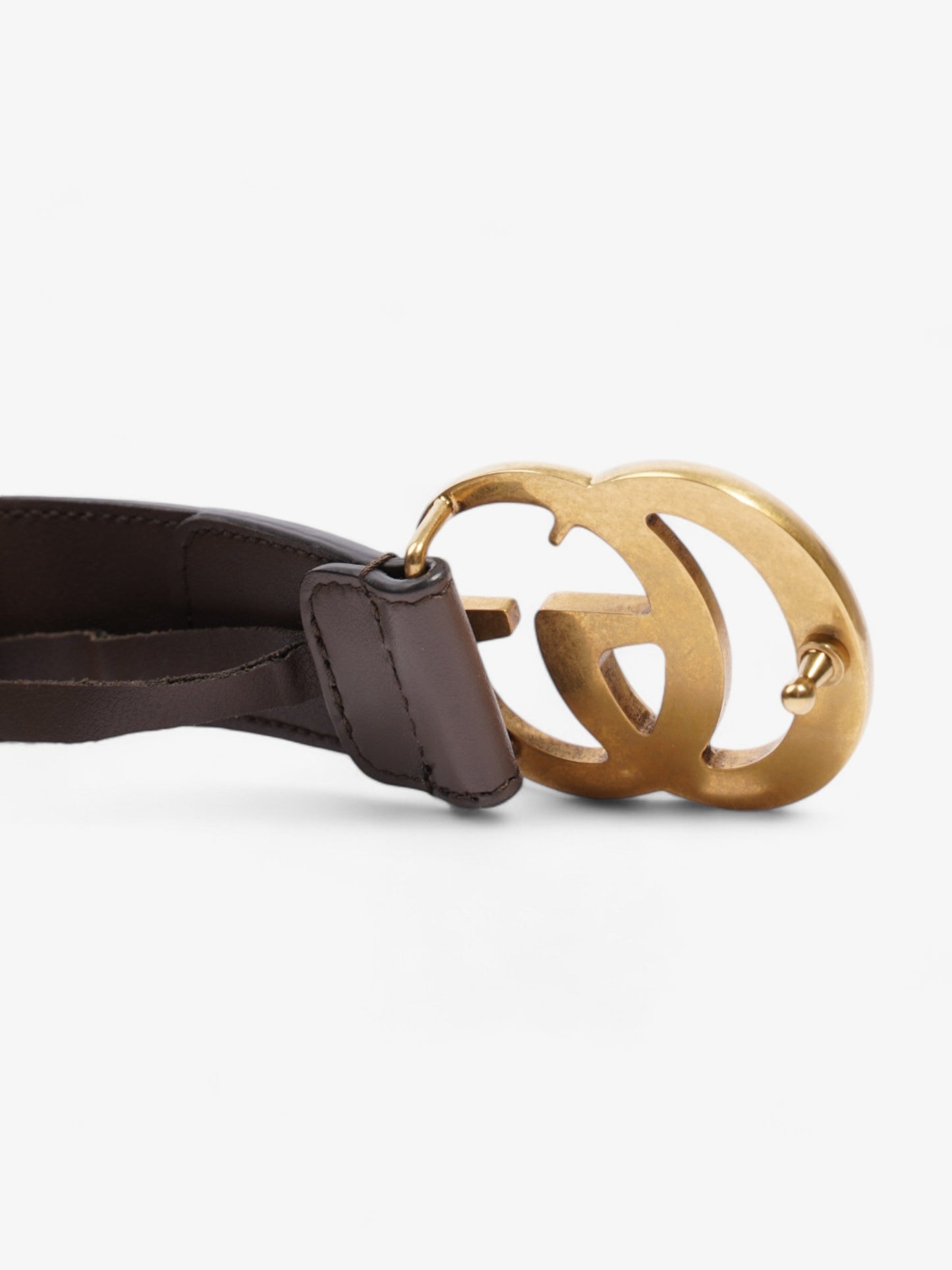Gucci GG Marmont Belt GG Supreme / Brown / Gold Canvas 85cm / 34"
