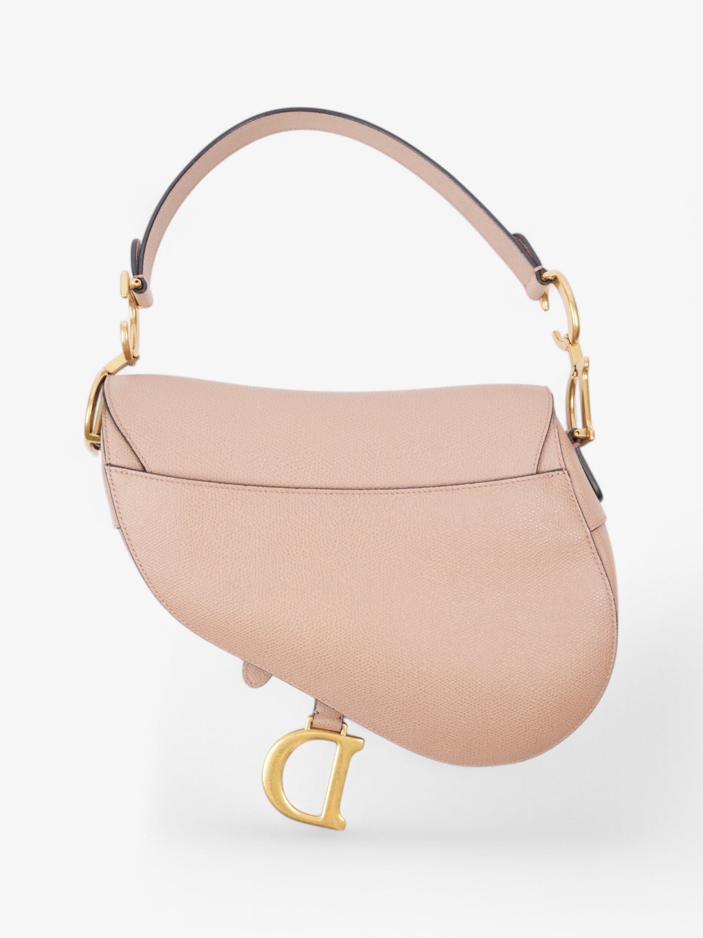 Christian Dior Saddle Bag Rose Beige  Calfskin Leather