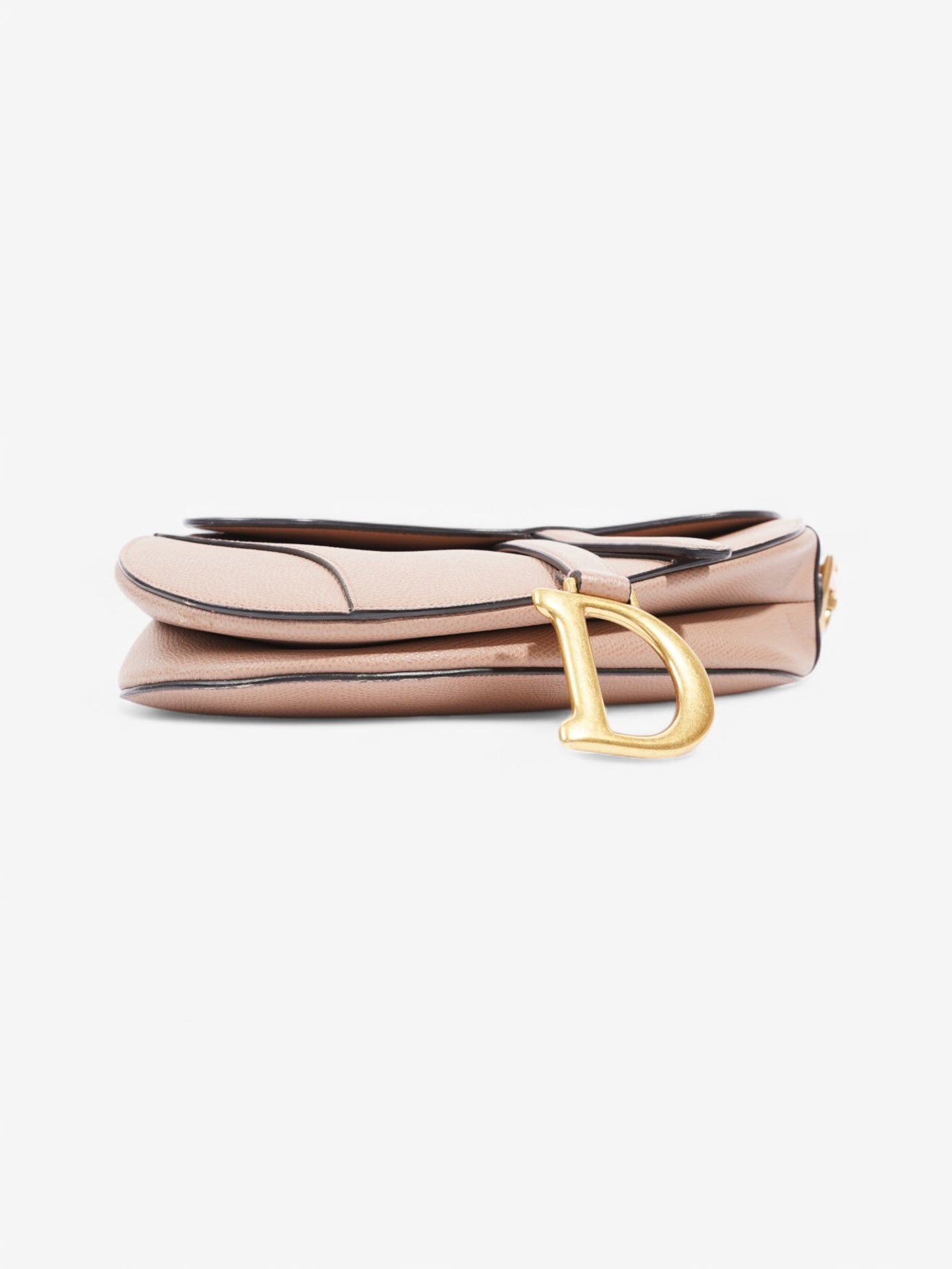 Christian Dior Saddle Bag Rose Beige  Calfskin Leather