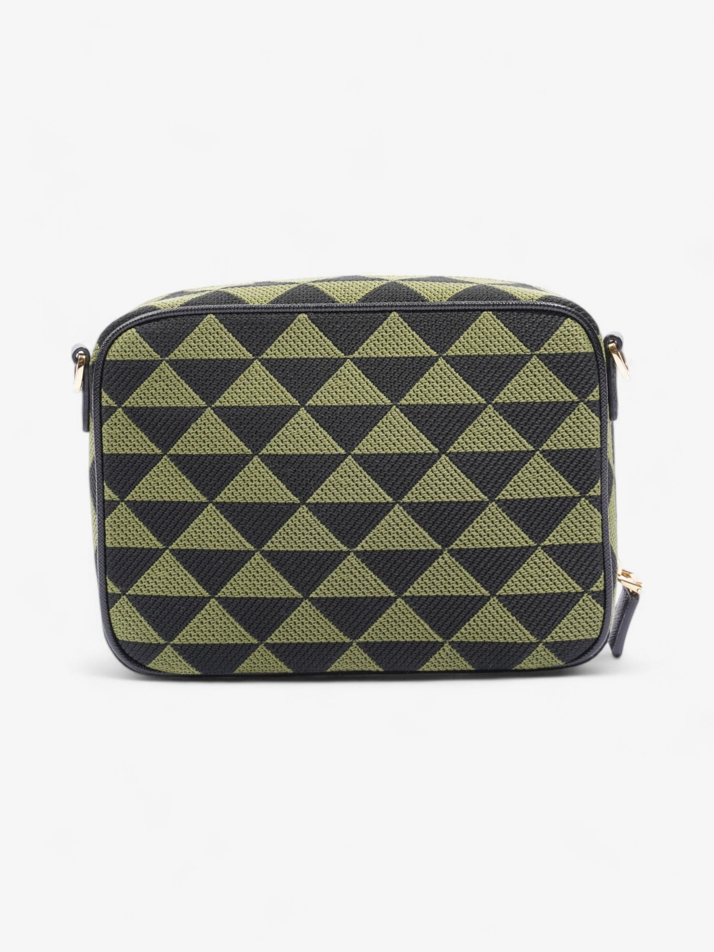 Prada Symbole Triangolo Black / Green Canvas