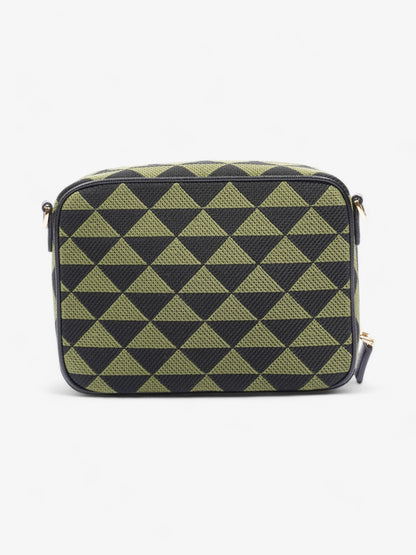 Prada Symbole Triangolo Black / Green Canvas