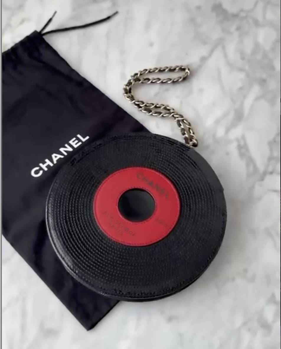 Chanel Spring/Summer 2015 Vinyl Record Clutch