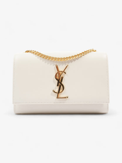 Saint Laurent Kate White Leather Small