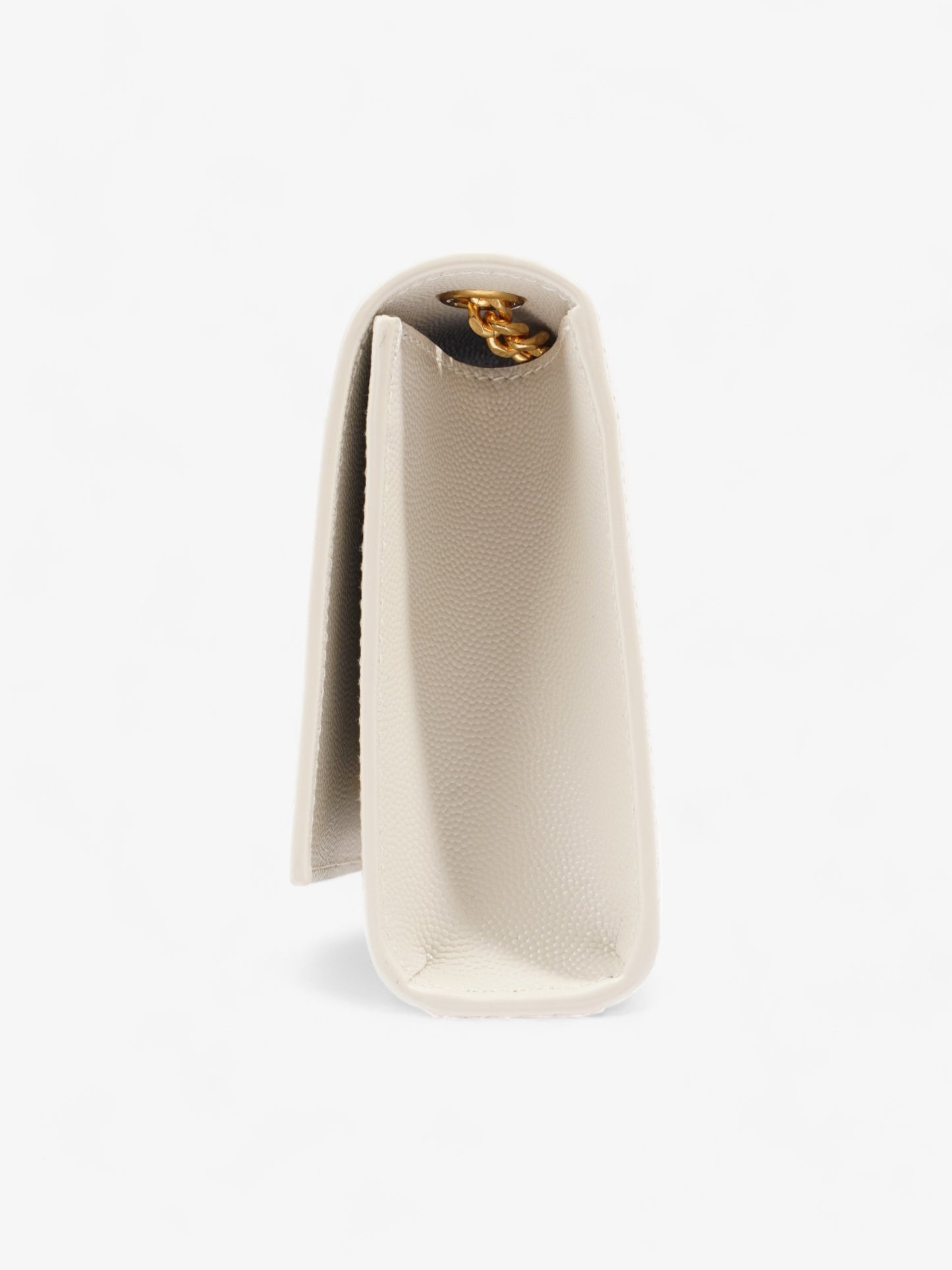 Saint Laurent Kate White Leather Small