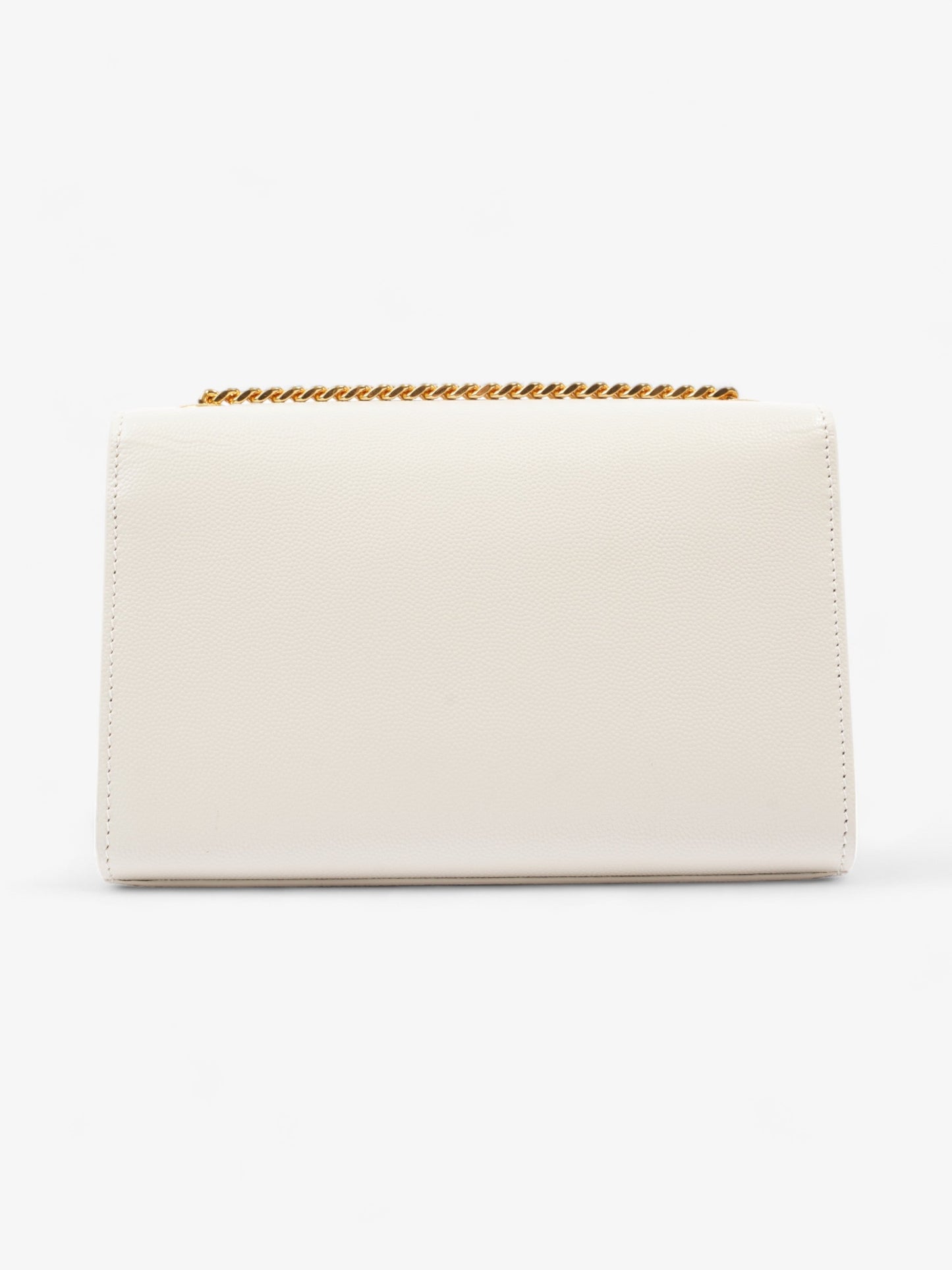 Saint Laurent Kate White Leather Small