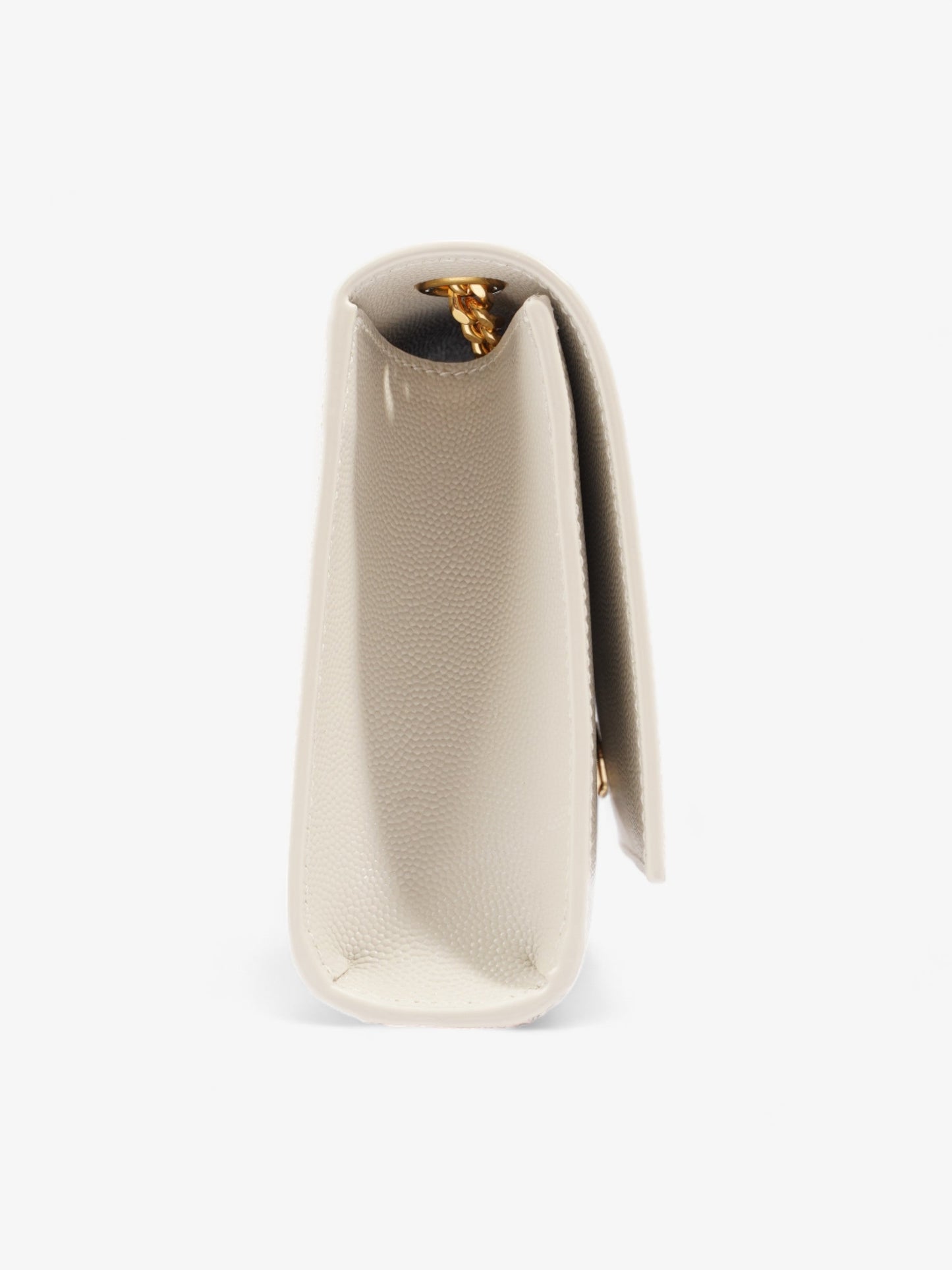 Saint Laurent Kate White Leather Small