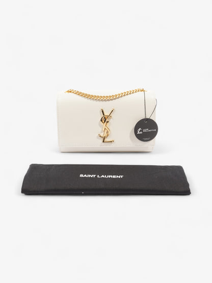 Saint Laurent Kate White Leather Small