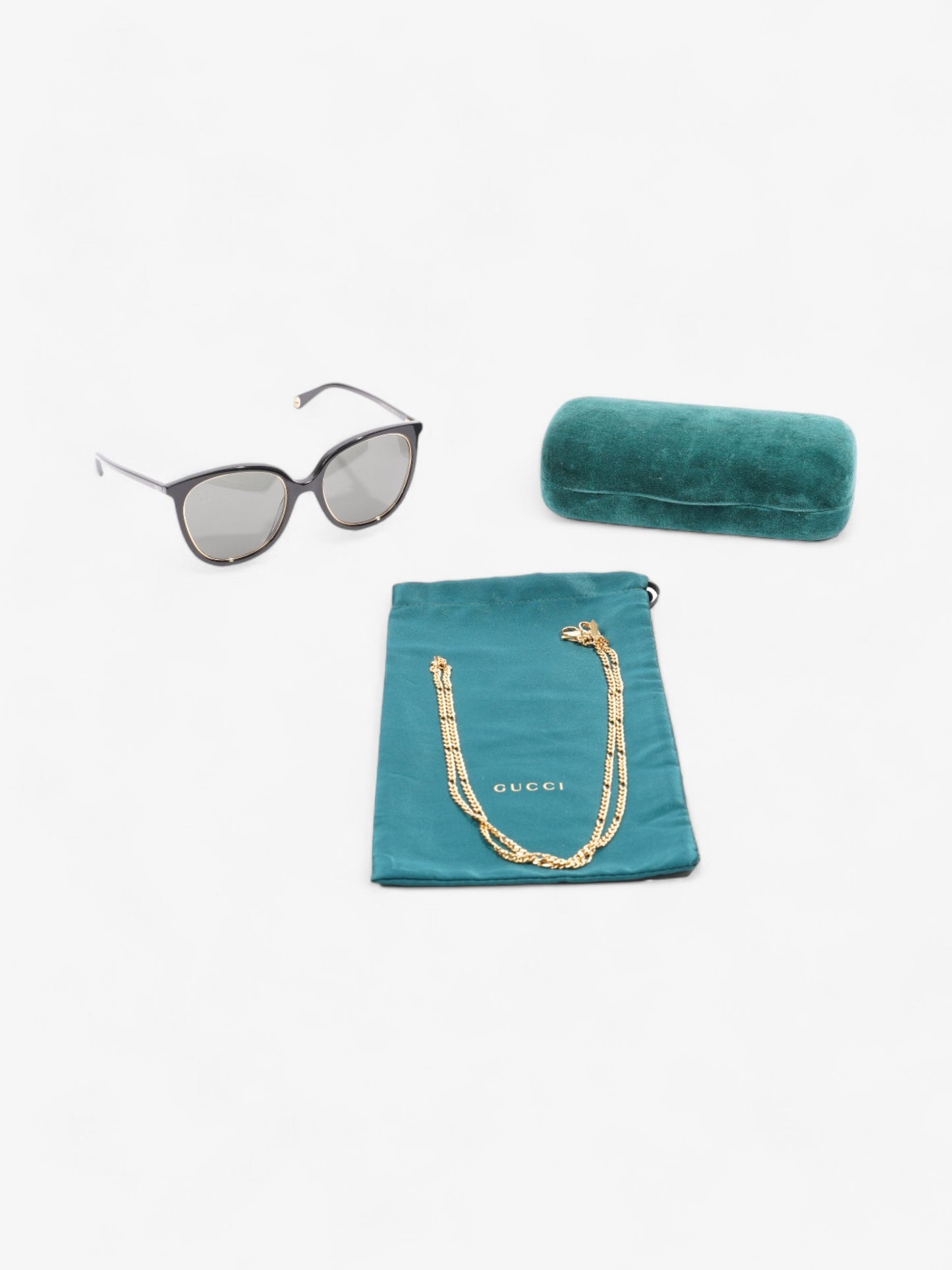 Gucci GG1076S Sunglasses Black Acetate 145mm