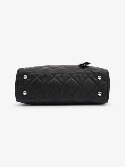 Prada Quilted Tote Black Re Nylon