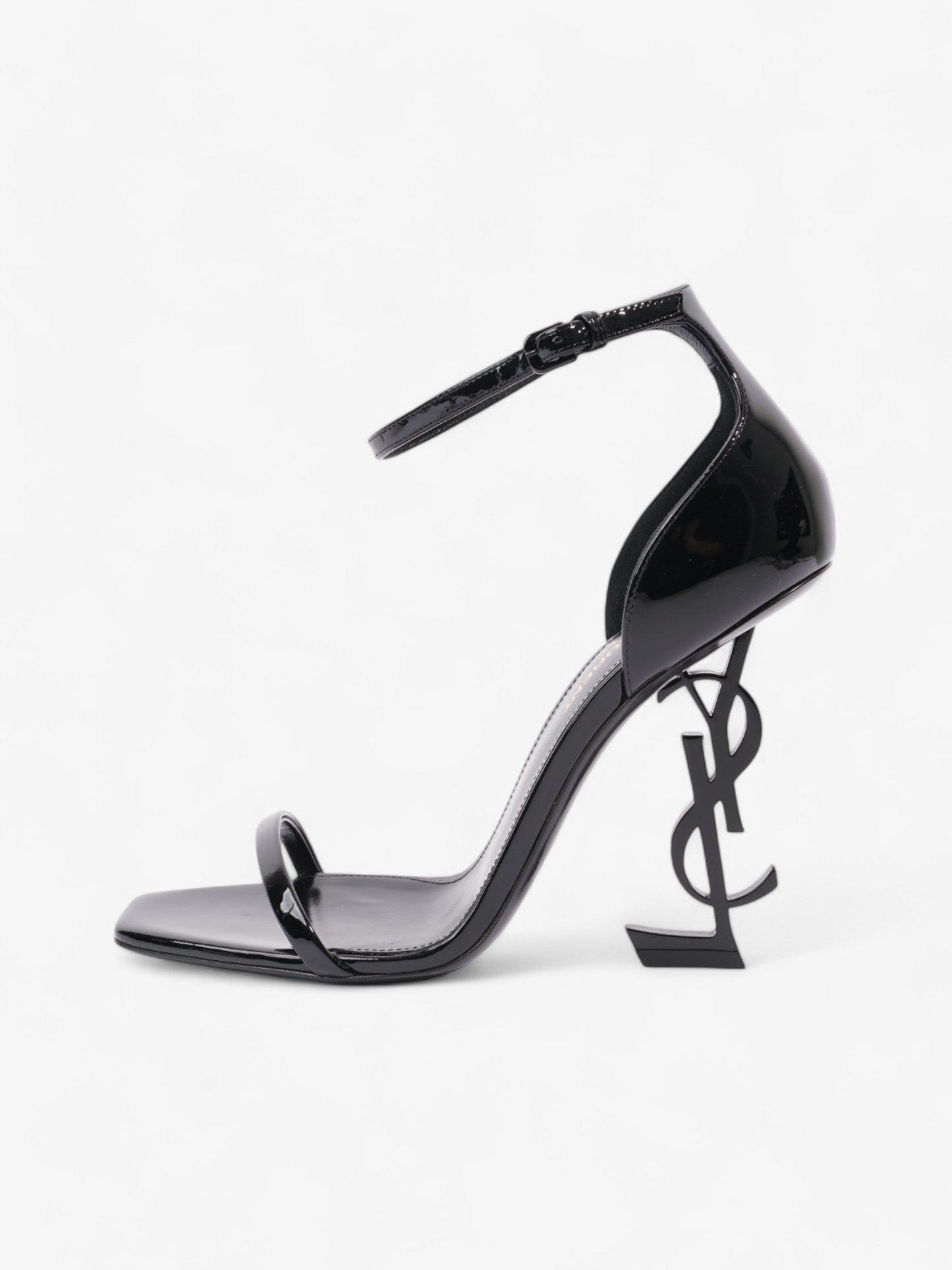 Saint Laurent Opyum 110mm Black Patent Leather EU 38 UK 5