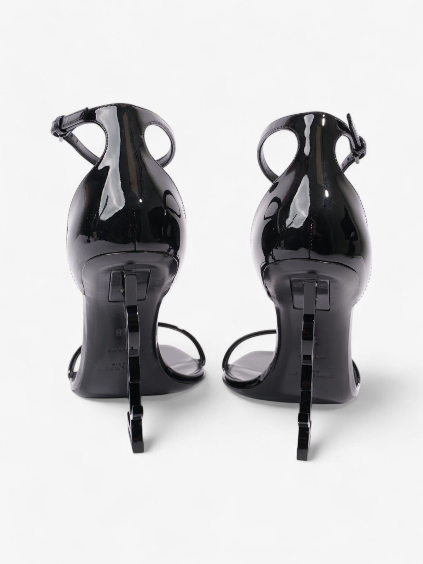 Saint Laurent Opyum 110mm Black Patent Leather EU 38 UK 5