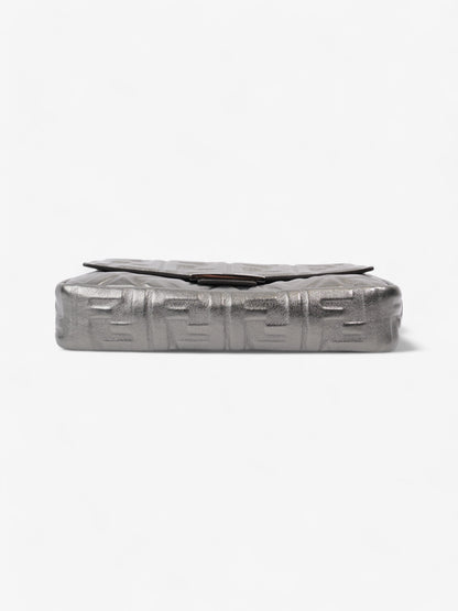 Fendi Baguette Metallic Lambskin Leather Medium