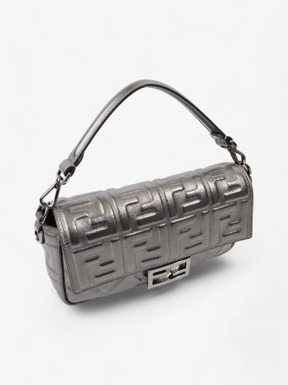 Fendi Baguette Metallic Lambskin Leather Medium