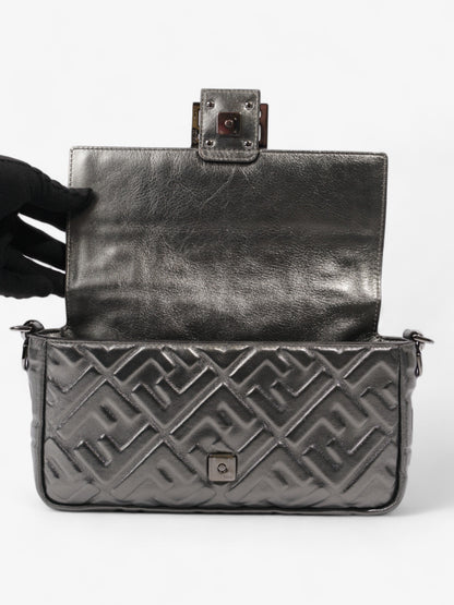 Fendi Baguette Metallic Lambskin Leather Medium