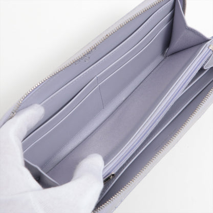 Chanel Caviar Classic Long Zipped Wallet Light Purple