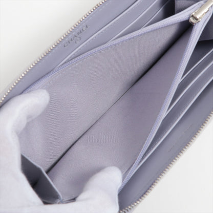 Chanel Caviar Classic Long Zipped Wallet Light Purple