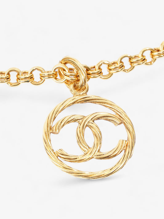 Chanel  Circle Coco Necklace Gold Gold Plated 76.5cm
