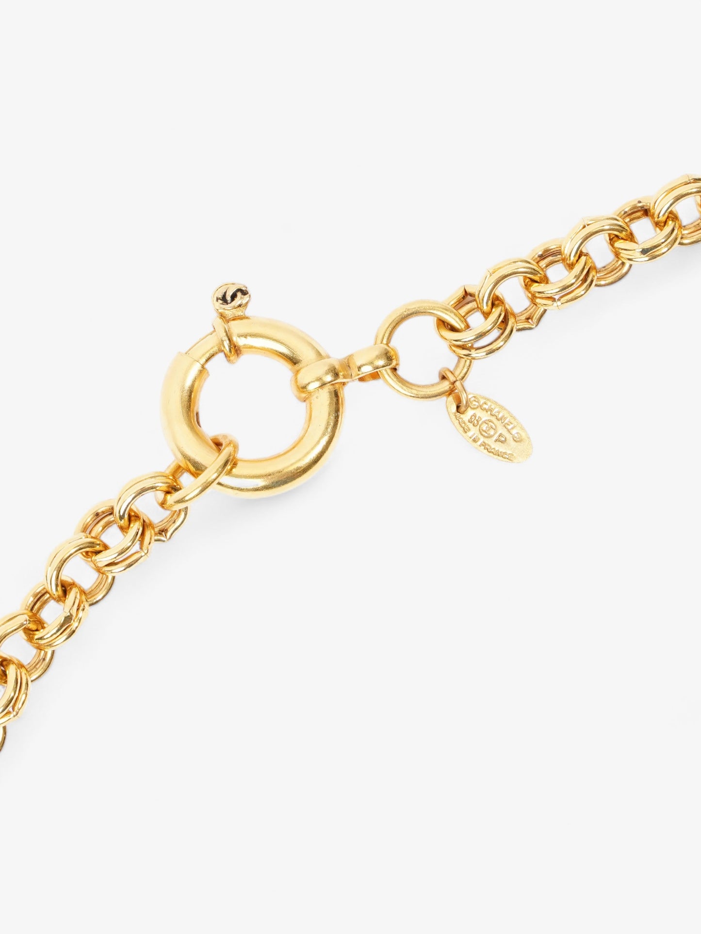 Chanel  Circle Coco Necklace Gold Gold Plated 76.5cm