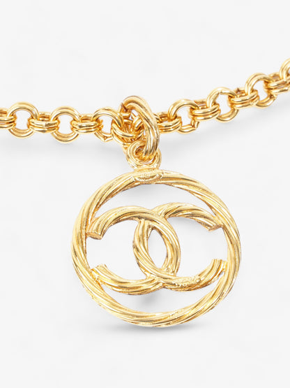 Chanel  Circle Coco Necklace Gold Gold Plated 76.5cm