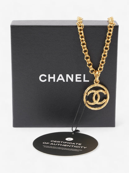 Chanel  Circle Coco Necklace Gold Gold Plated 76.5cm