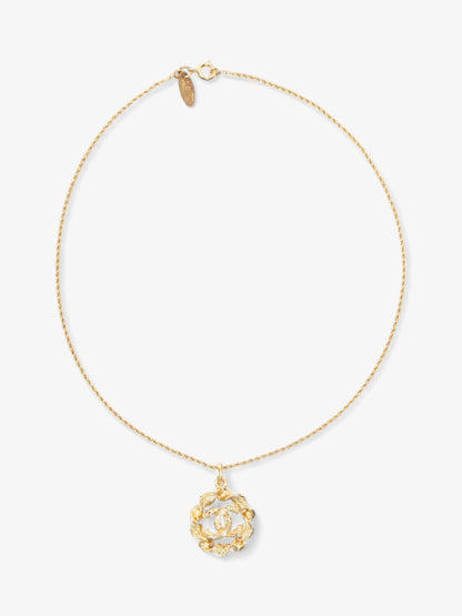 Chanel Coco Mark Necklace Gold Gold Plated 40.3cm
